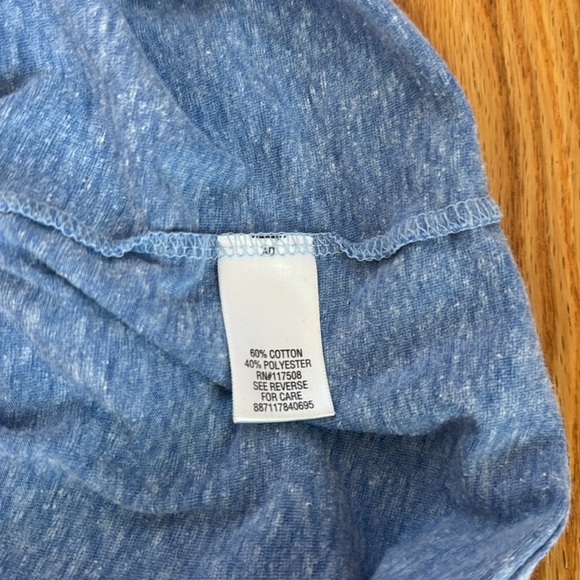 Sonoma Men’s Blue Heathered Short Sleeve Weekend T-Shirt Sz L - Picture 3 of 4